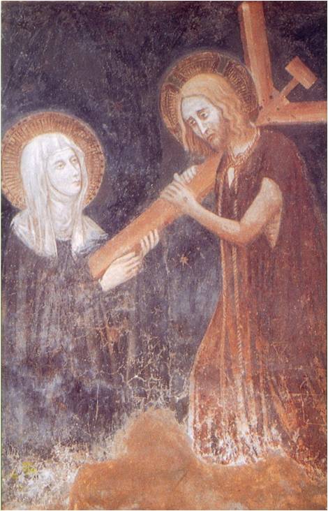 fresco in de Santa Clara da Montefalco