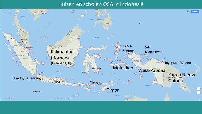 Augustijnse huizen en scholen in Indonesië