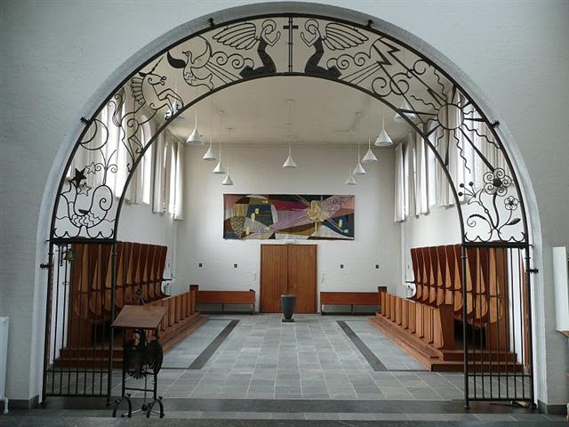 Interieur van de kapel Gods Werkhof