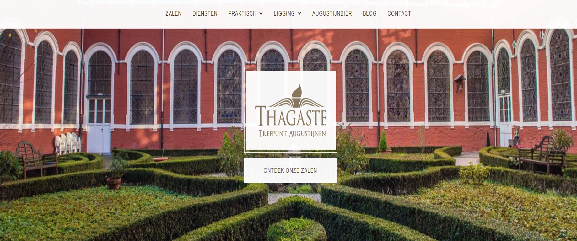 Trefpunt Thagaste - Augustijnen - website. Binnentuin van het oude St. Stefanusklooster